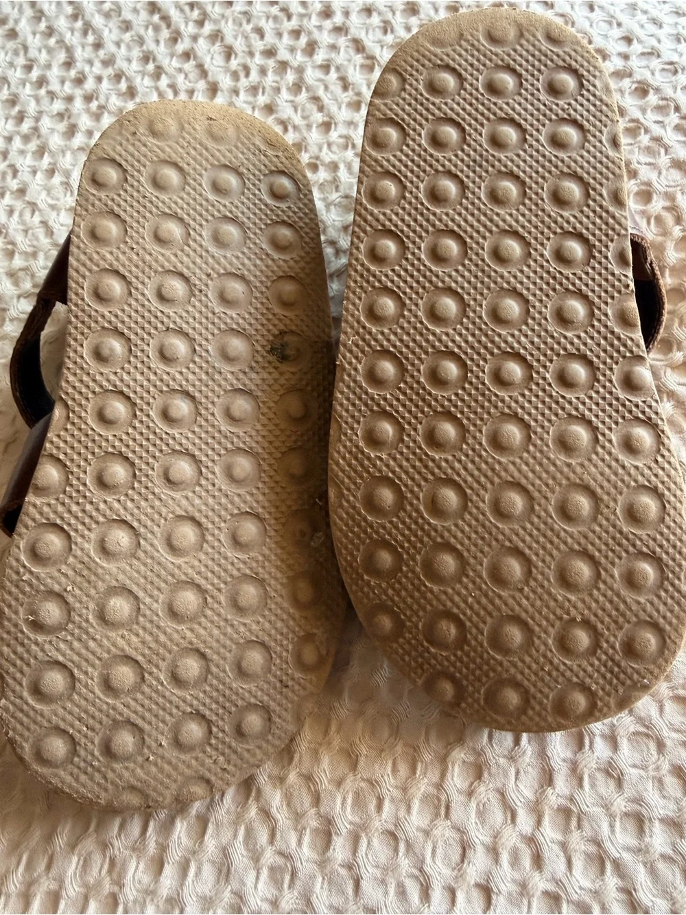 Laguna B Brown Leather Fisherman-Style Kids Sandals